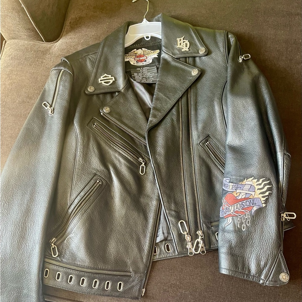 RARE Harley-Davidson Black Leather Jacket